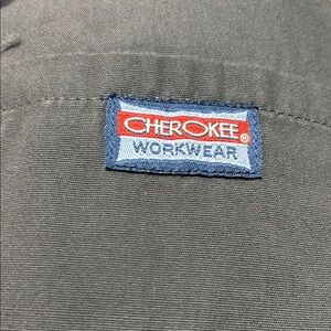 Cherokee Workwear Gray Scrub Top